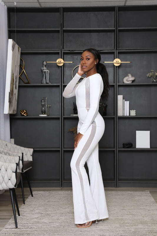 All White Affair Jumpsuit